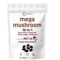 Micro Ingredients 10‑in‑1 Mega Mushroom Complex Supplement – Lions Mane, Cordyceps, Reishi, Chaga & More – 240 Softgels with MCT Oil – 4 Month Supply – Adaptogenic Functional Mushroom Blend
