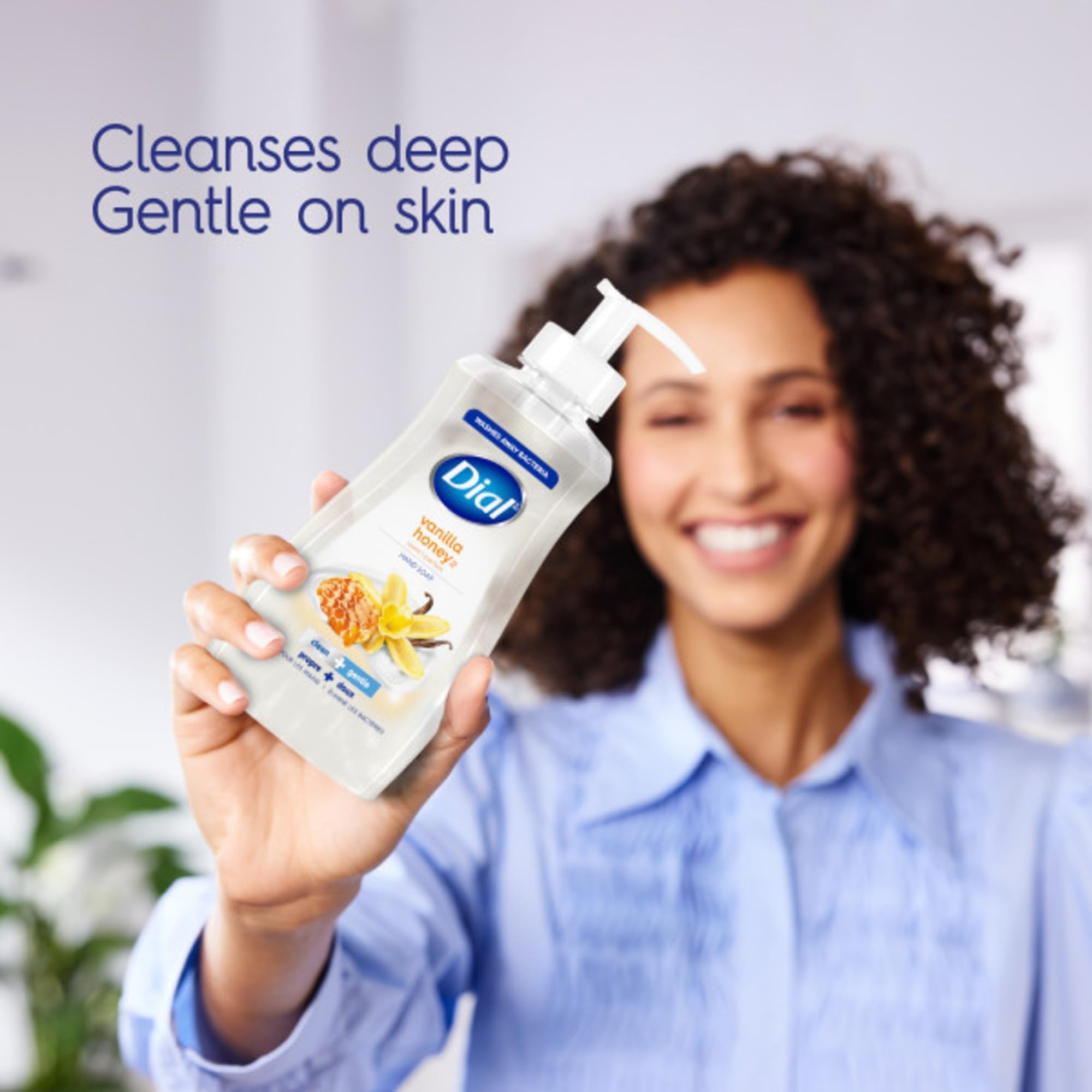Dial Liquid Hand Soap, Vanilla Honey, 7.5 fl oz, Pack of 12 | Gentle on skin, creamy lather, clean rinsing formula, includes 12 bottles, vanilla honey scent, cream form