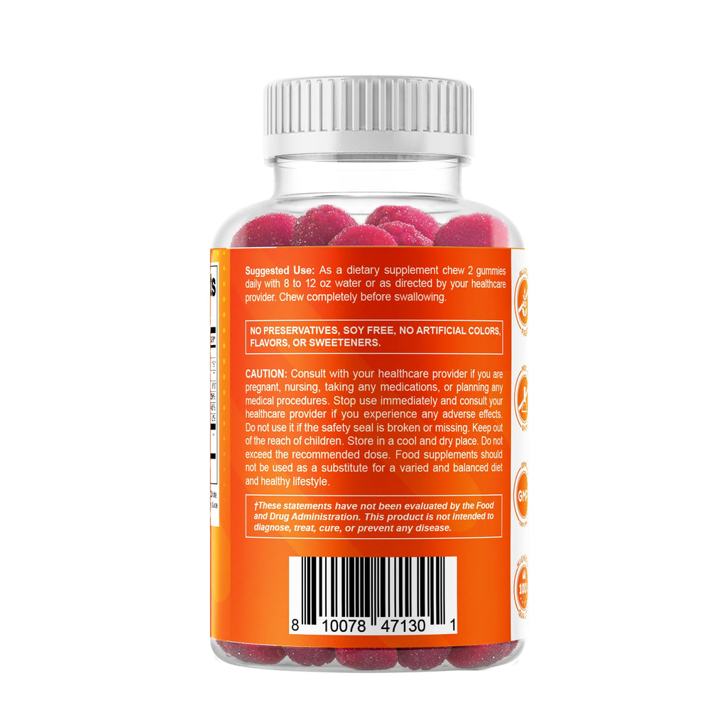 Vitamatic Zinc 50mg Gummies – 60 Vegan Gummies Gluten Free – Healthy Immune Support for Adults, Men & Women