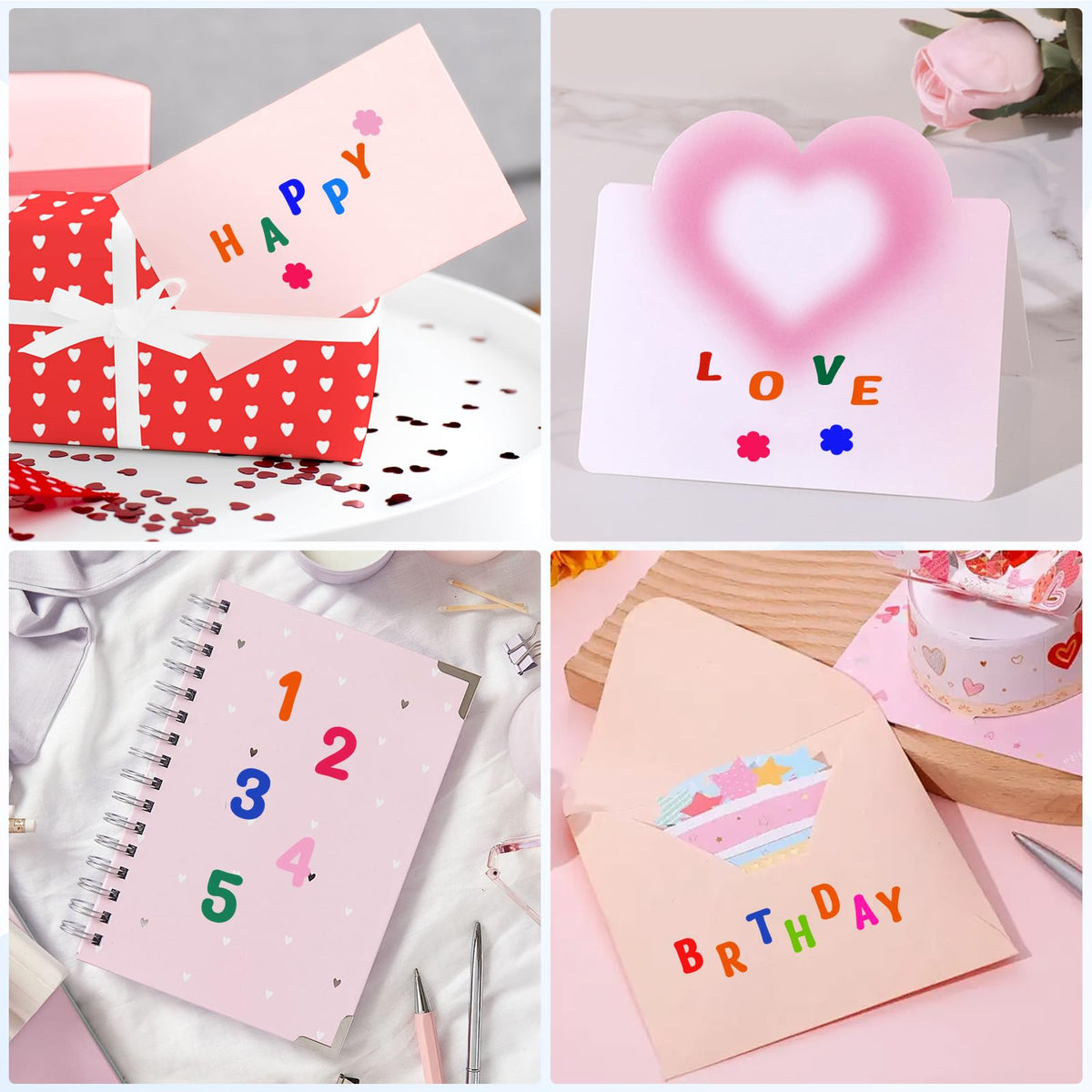 Kattykitty 1512 Letter Stickers, 12 Sheets 1 Inch Alphabet Sticker