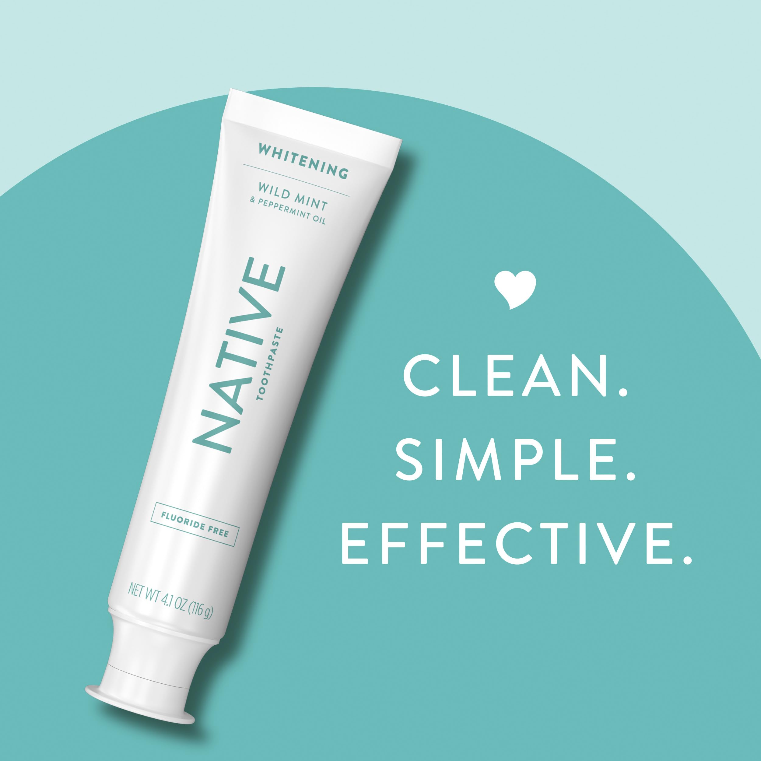Buy now Native Fluoride Free Toothpaste, Whitening - for Adult, Kids 2+ Oral Care - Wild Mint & Peppermint Oil Flavor, 4.1oz (Pack of 3) at indiglob india