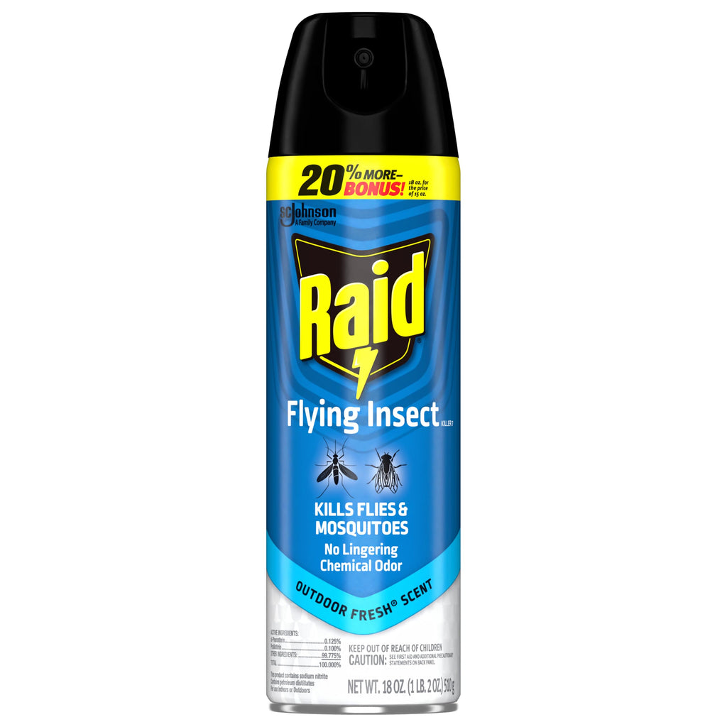 Raid Flying Insect Killer, Bug Spray for Indoor & Outdoor Use, 18 oz