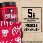 BSN Micronized Creatine Monohydrate Powder, 5g per Serving, 60 Servings | Micronized Creatine Monohydrate for Muscle Building and Strength, 5000mg per Serving, Unflavored Powder