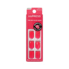 Kiss Impress No Glue Mani Press On Nails, Color, 'Melting', Pink, Short Size, Squoval Shape, Includes 30 Nails, Prep Pad, 1 Manicure Stick, 1 Mini File