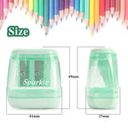NNY Pencil Sharpener Manual, Dual Hole, 4 Pack