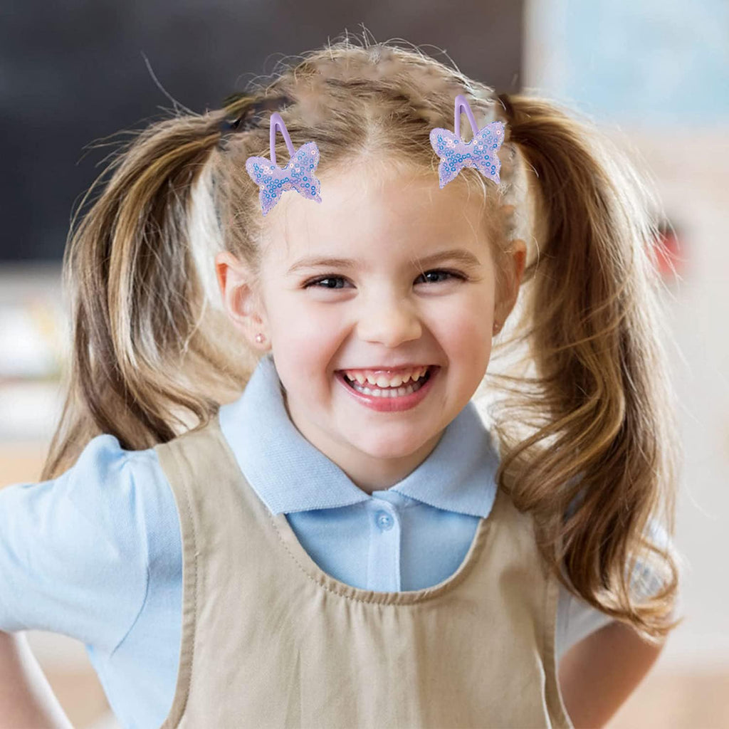 12 Pairs Hair Clips for Girls Hair Accessories for Kid Cute Glitter Toddler Girls Hair Accessory Multicolor Shaped