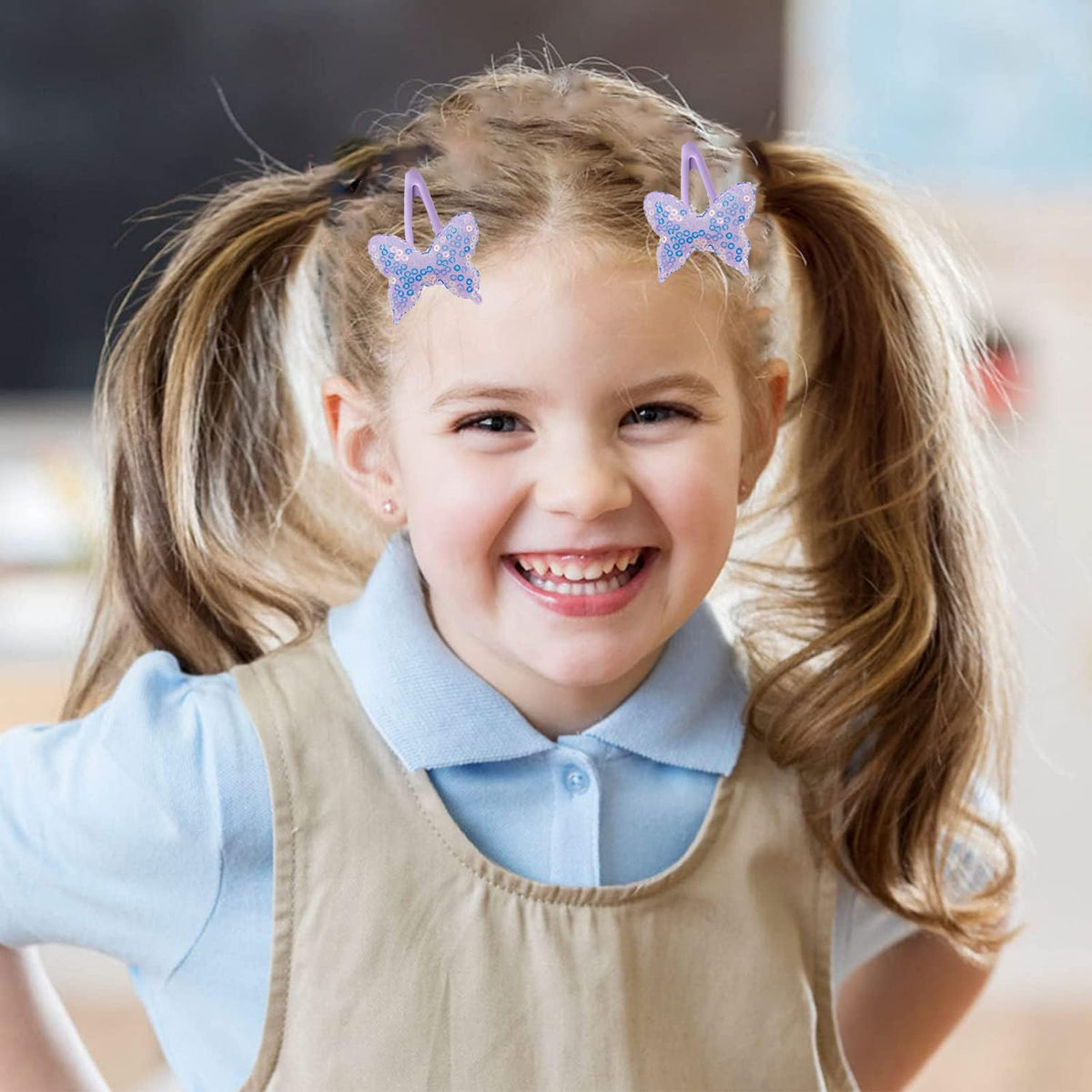 12 Pairs Hair Clips for Girls Hair Accessories for Kid Cute Glitter Toddler Girls Hair Accessory Multicolor Shaped