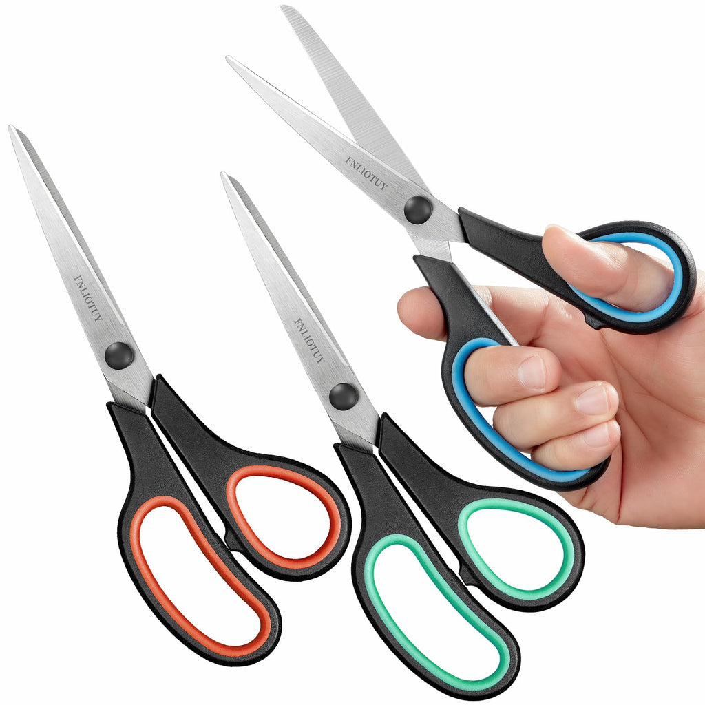 8.5" Heavy Duty Scissors All Purpose for Office Home School Sewing Crafts