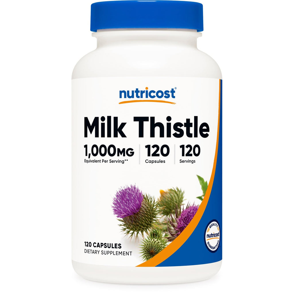 Nutricost Milk Thistle Extract 240 Capsules, 240 Servings, Gluten Free | Vegan, GMO-Free