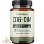 Calcium D-Glucarate with DIM Supplement, Estrogen Detox & Hormone Balance | Detox & Cleanse, Hormonal Acne Menopause & CDG for Liver Support for Women & Men, Non-GMO, Third-Party Tested, 30 Capsules