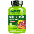 NATURELO Multivitamins for Teenage Girls/Boys, 180 Capsules | Whole Food Multivitamin with Minerals, Non-GMO, Vegetarian