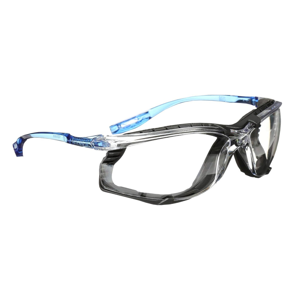 Buy now 3M Safety Glasses, Virtua CCS, ANSI Z87, Anti-Fog, Clear Lens, Blue Frame, Corded Ear Plug Control System, Removable Foam Gasket Clear Lens, Blue Frame With Foam Gasket Safety Glasses 1 Count (Pack of 1) at indiglob india