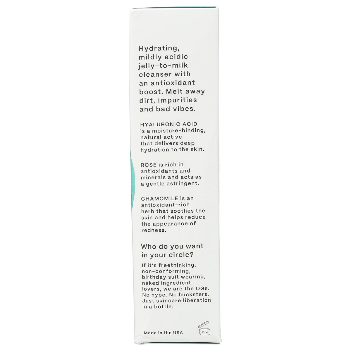Mad Hippie Gel Cleanser - Jelly to Milky Hydrating Face Wash for Women/Men with Rose, Chamomile, and Hyaluronic Acid, 4 FL OZ