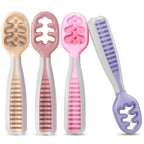 Buy now NumNum Baby Spoons Set, Baby Essentials Pre-Spoon GOOtensils for 6+ Months, First Stage Self-Feeding Spoons for Baby Led Weaning (BLW), Silicone Toddler Utensils, BPA-Free, 2 Pack Gray/Green 05 - Sweet Dreams 4 Spoons at indiglob india