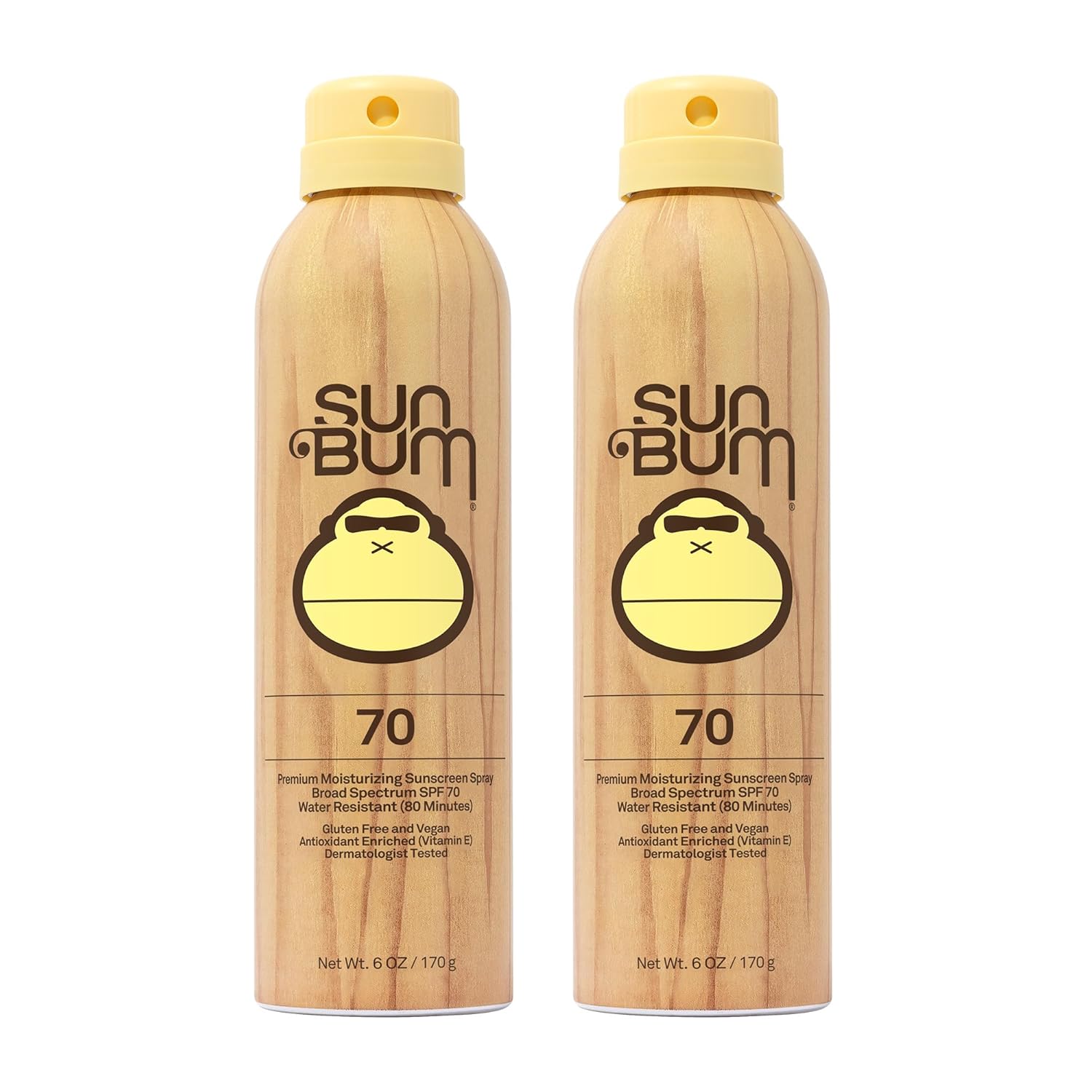 Buy now Sun Bum Original SPF 50 Sunscreen Body Spray - Broad Spectrum Moisturizing Sunscreen with Vitamin E - Hawaii 104 Act Compliant (Made without Octinoxate & Oxybenzone) - 6 oz 6 Ounce (Pack of 2) SPF 70 at indiglob india
