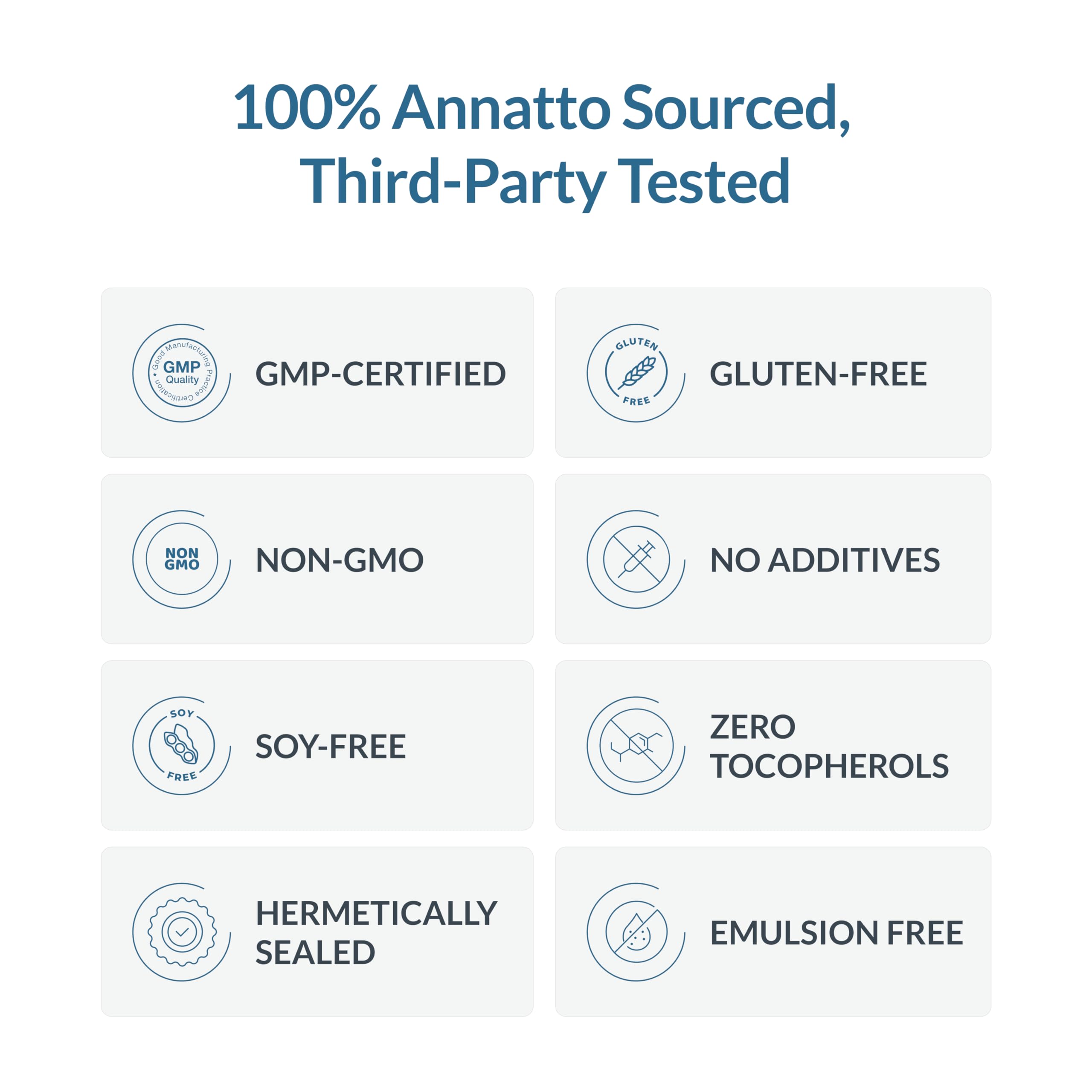 WELLNESS EXTRACT Eannatto Tocotrienols Vitamin E Supplements Tocopherol Free, Non-GMO, Gluten Free & Antioxidant (300MG 60 Softgels)
