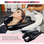 Buy now Inflatable Shampoo Basin - Portable Shampoo Bowl, Hair Washing Basin for Bedridden, Disabled,Injured, Hair Wash Tub for Dreadlocks and at Home Sink Washing (Black, Medium) at indiglob india