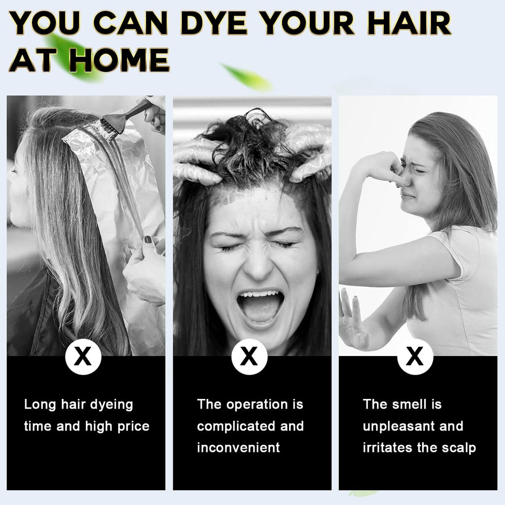 cosmpro Hair Dye Shampoo Coffee Hair Color for Gray Coverage for Women Men | Quick Hair Dying at Home