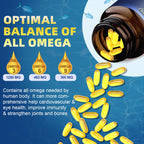 DRFOSTER Triple Omega 3-6-9 Fish Oil 2000mg with Vitamin E, 120 Softgels