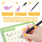 Large Magic Grooved Writing Practice Books for Kids 3-8 Learn to Write