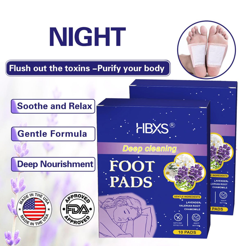 Foot Pads | Traditional Herbal Blend | Easy Nighttime Foot Care | Ready to Use Foot Patches-20 Packs