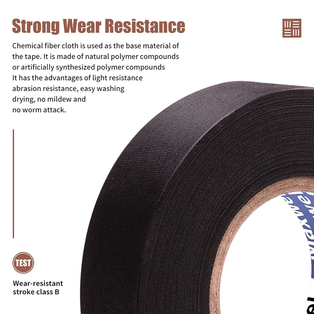 Buy now Automotive Wiring Harness Cloth Tape - Maxwel VERSAF51217 Chemical Fiber Cloth High Temp Wire Harness Wrapping Tape for Auto Electrical Wrap, Protection, Insulation 19MM × 25M Pack of 1 Piece at indiglob india