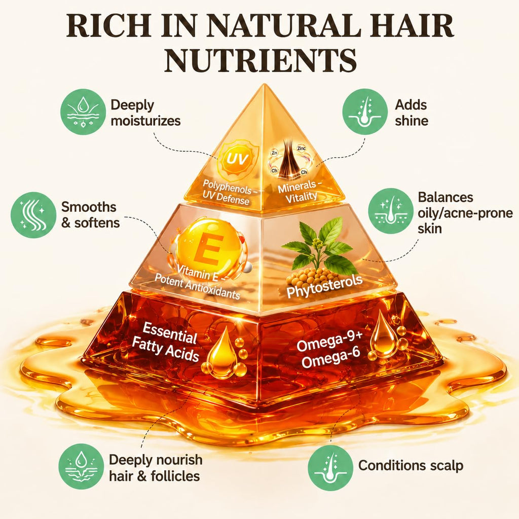 100% Raw Batana Oil for Hair from Honduras, 4.06 Fl Oz, Bright Coffee | Moisturizing Hair Mask, Adds Shine & Softness, Unrefined Conditioning Scalp Oil