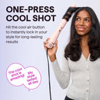Blow Dryer Brush Set, Wavytalk Air Sculpt 5-in-1 Hot Air Brush Set | Multi Hair Styler for Salon Blowouts, Smooth Curls, Volumizing and Straightening, Sleek and Less Frizz, Pink