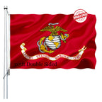 3x5ft Double Sided US Marine Corps Flag Outdoor Heavy Duty Polyester with 2 Brass Grommet