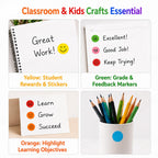 Dot Stickers Colorful Round, 1000PCS 3/4 Inch Color Coding Labels for Office, Classroom Decor, and Organizing,10 Assorted Colors Circle Sticker