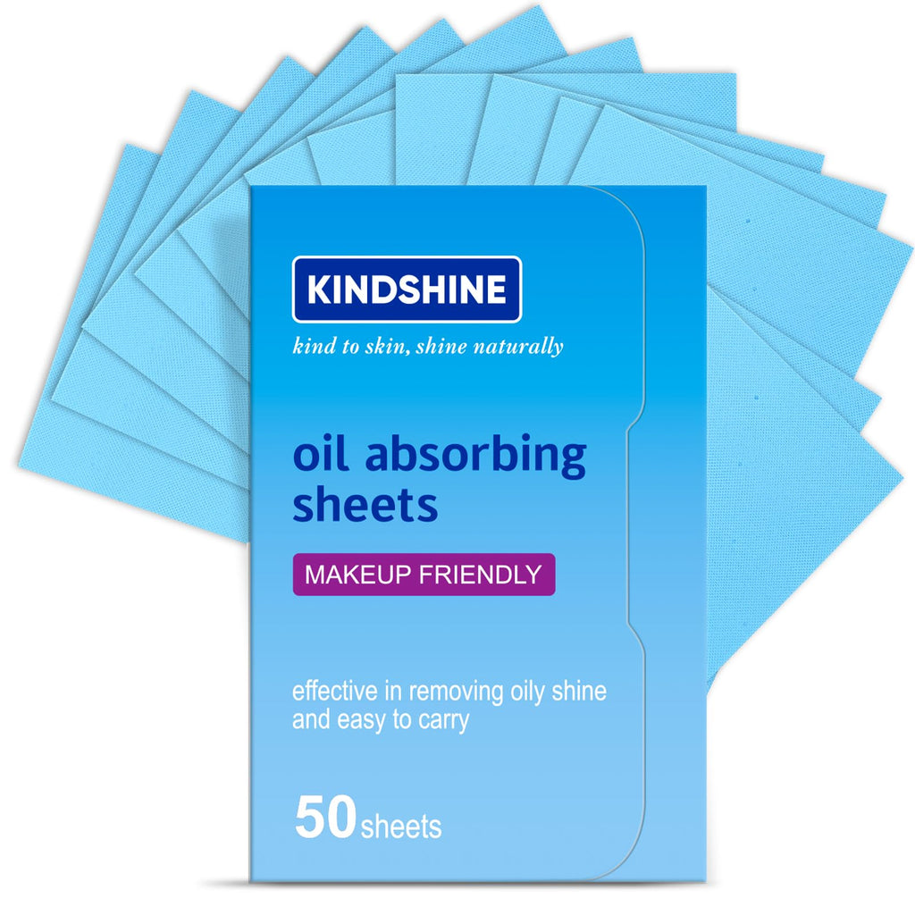 KINESHINE 300Pcs High-Performance Oil Absorbing Sheets for Face | Makeup Friendly, Oil Blotting Sheets for Face, Blotting Papers for Oily Skin, Travel-Friendly, Suitable for men & women