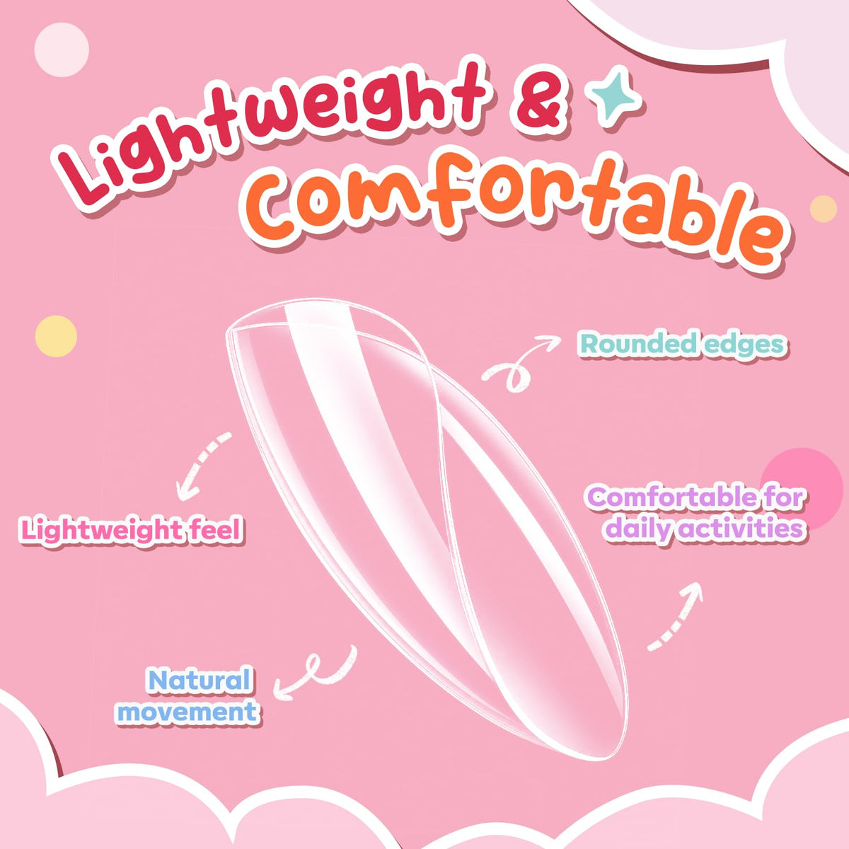 Modelones Short Almond Nail Tips offer 360pcs of lightweight, rounded-edge designs for comfort and natural movement in daily wear.