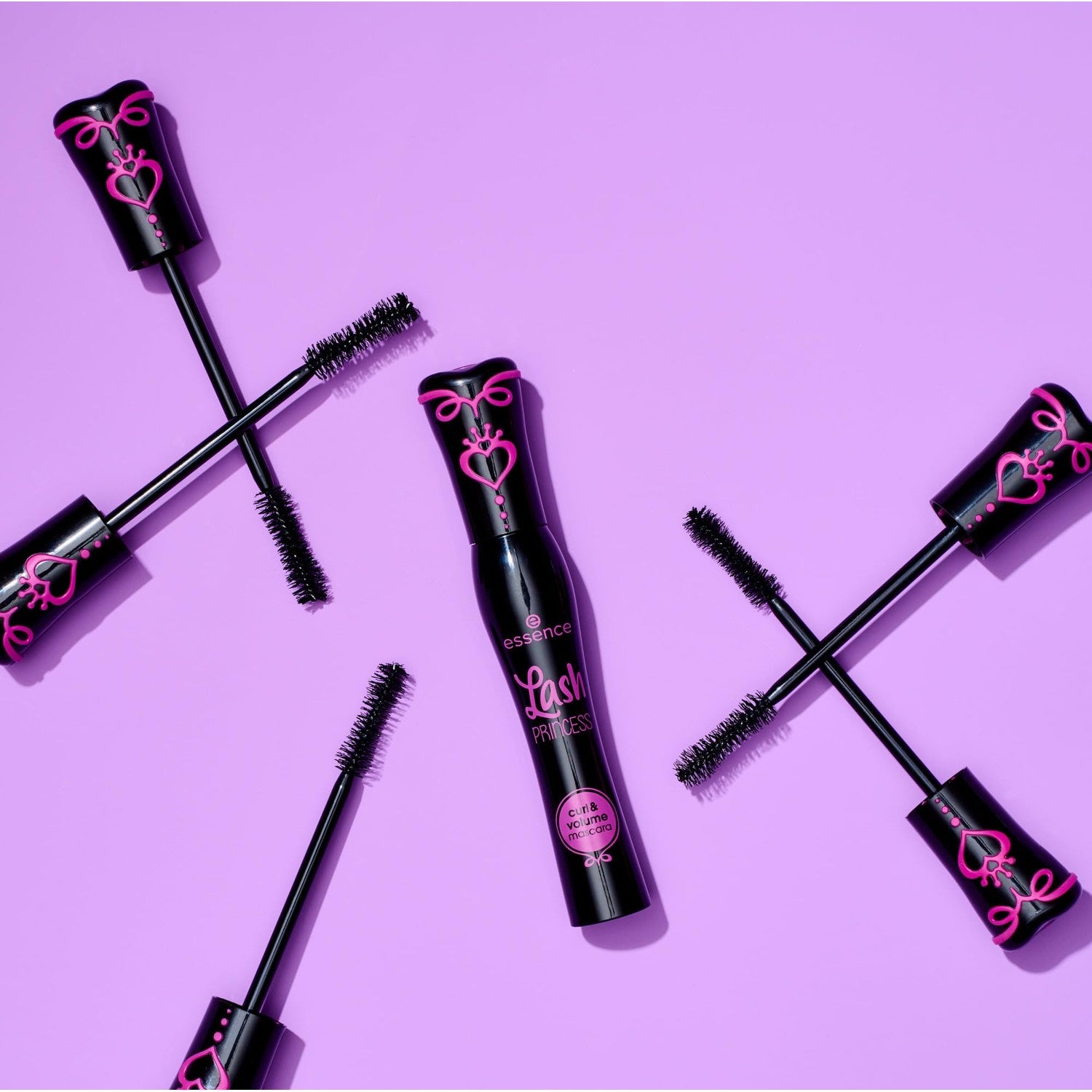 essence Lash Princess Curl & Volume Mascara, Black (Pack of 1) | Lifting, Volumizing & Lengthening Fiber Brush, Long-Lasting Lightweight Formula, Vegan, Cruelty Free, Paraben Free