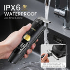 Ufree 3-in-1 Beard Trimmer for Men, IPX6 Waterproof Electric Razor | Gifts for men, Beard, Nose, Hair, Stainless Steel Blades, USB-C Charge, 120-Min Usage, 8000 RPM, Wet and Dry, Travel Lock
