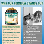 VICSOM Taurine for Cats, Cat Supplements for Heart & Vision, 500 Chews