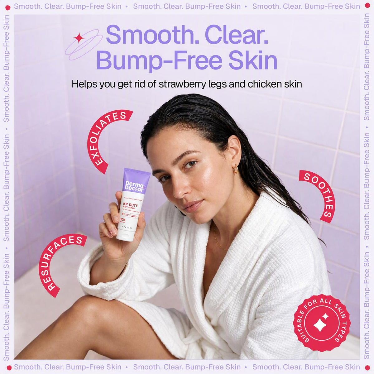 DERMAdoctor KP Bump Eraser Body Scrub, 10% AHAs + PHAs, Rough & Bumpy Skin