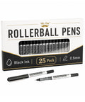 Mr. Pen- Rollerball Pens Bulk, 25 Pack, Black Ink, Fine Point