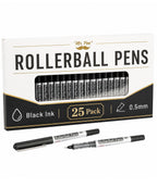Mr. Pen- Rollerball Pens Bulk, 25 Pack, Black Ink, Fine Point