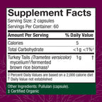 Host Defense Turkey Tail, Digestive & Immune, 240 (2 Units of 120 Ct) | Digestive, Gastrointestinal, Immune Response, and Gut Microbiome Support, Turkey Tail Mushroom Supplement, 60 Servings Each