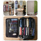 Buy now Foldable Clear Hanging Travel Toiletry Bag Cosmetic Organiser Storage at indiglob india
