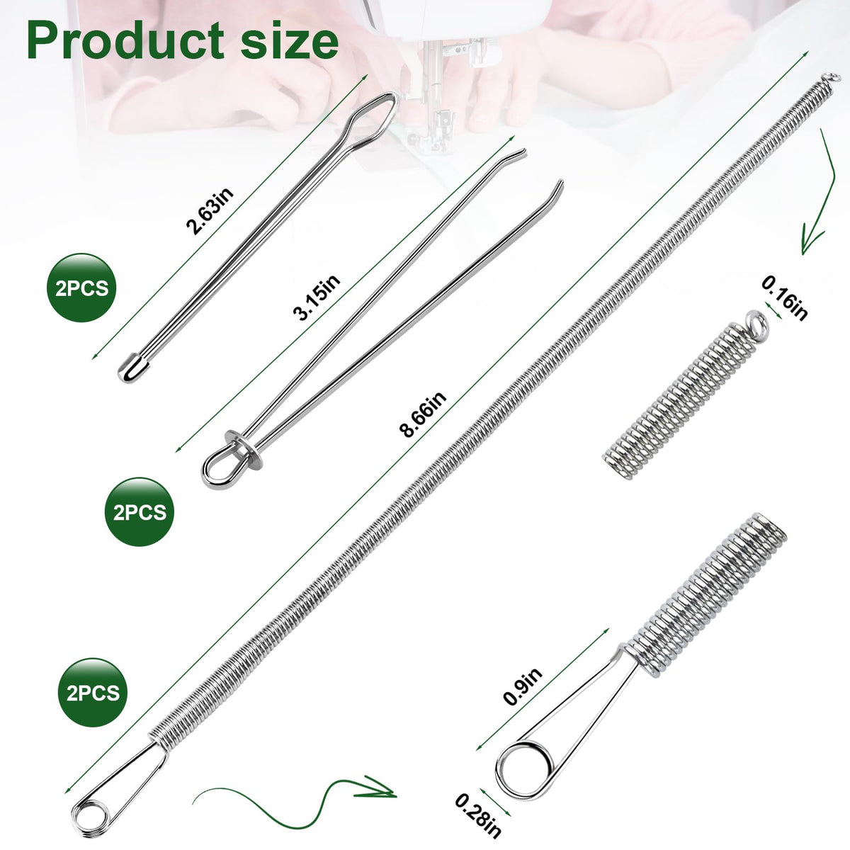 6 Pcs Drawstring Threader Tool, Spring Drawstring Tool, Clips Draw String Threader Tool for Hoodie String Threader Pants Shorts Shoes Sweatpants Bag UonBexj