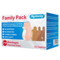 Hysimedy Assorted Bandages Variety Pack 210 Count 4 Styles for Wounds Care