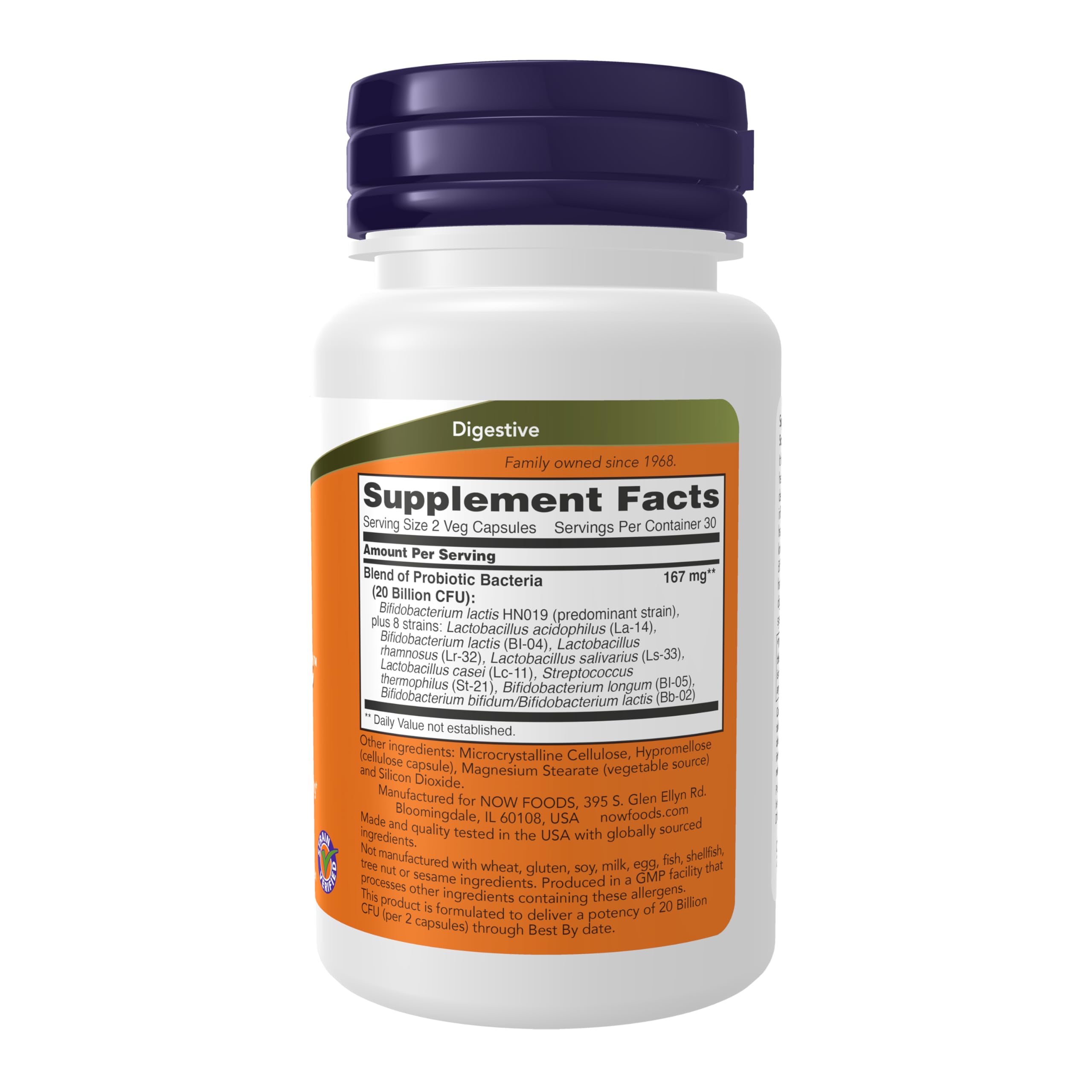 Buy now NOW Foods Supplements, Clinical GI ProbioticÆ’?â€º, 50+ Formula, Strain Verified, 60 Veg Capsules at indiglob india