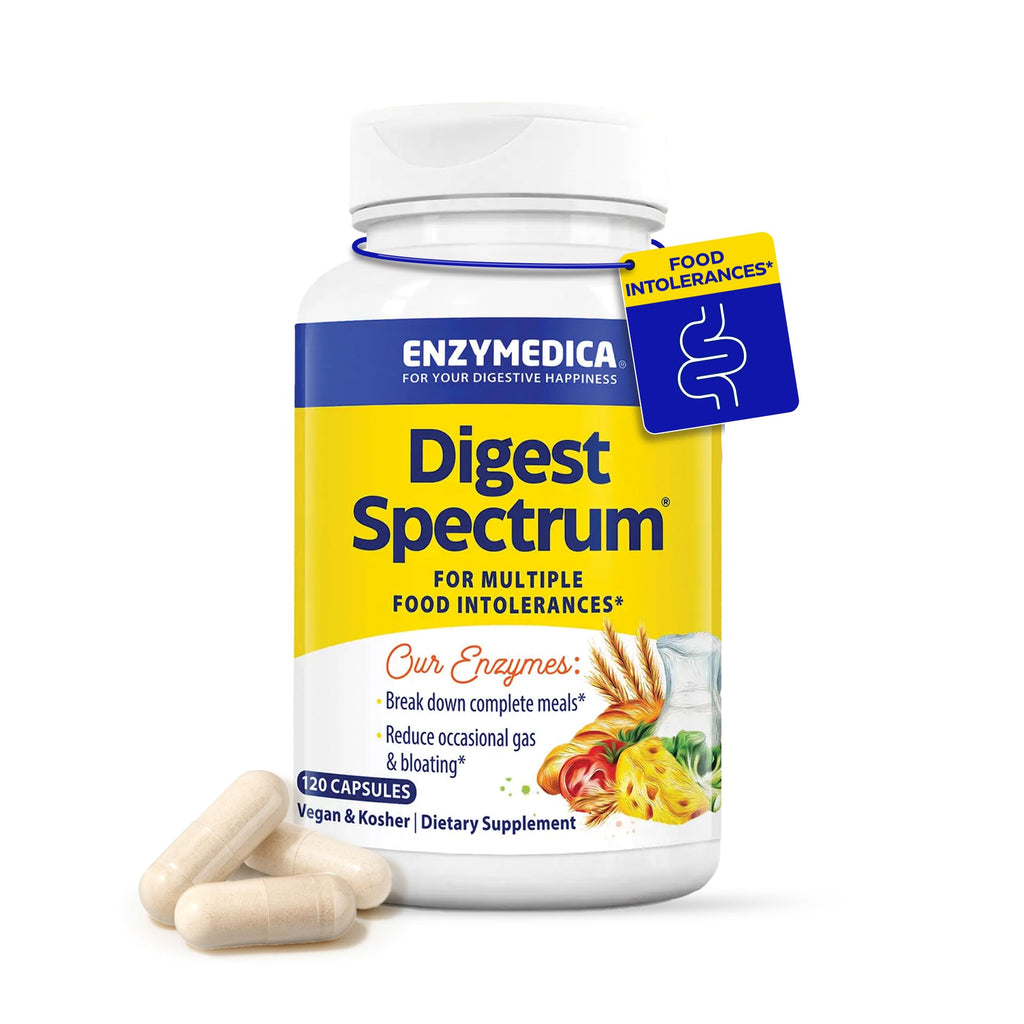 Enzymedica Digest Spectrum - Helps Gas & Bloating - 30 Capsules | Digestive Enzyme Supplement for Women & Men, Enzymes for Digestion, Gut Health, & Multiple Food Intolerances