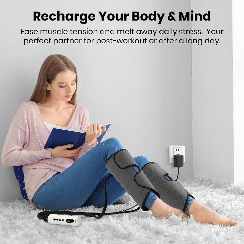 SHINE WELL Air Compression Leg Massager for Circulation and Pain Relief Fsa