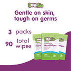 Boogie Antibacterial Hand Wipes - 90 Count