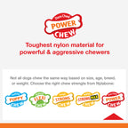 Nylabone Power Chew Easy Hold Bone Dog Chew Toy, Bacon Flavor, Large