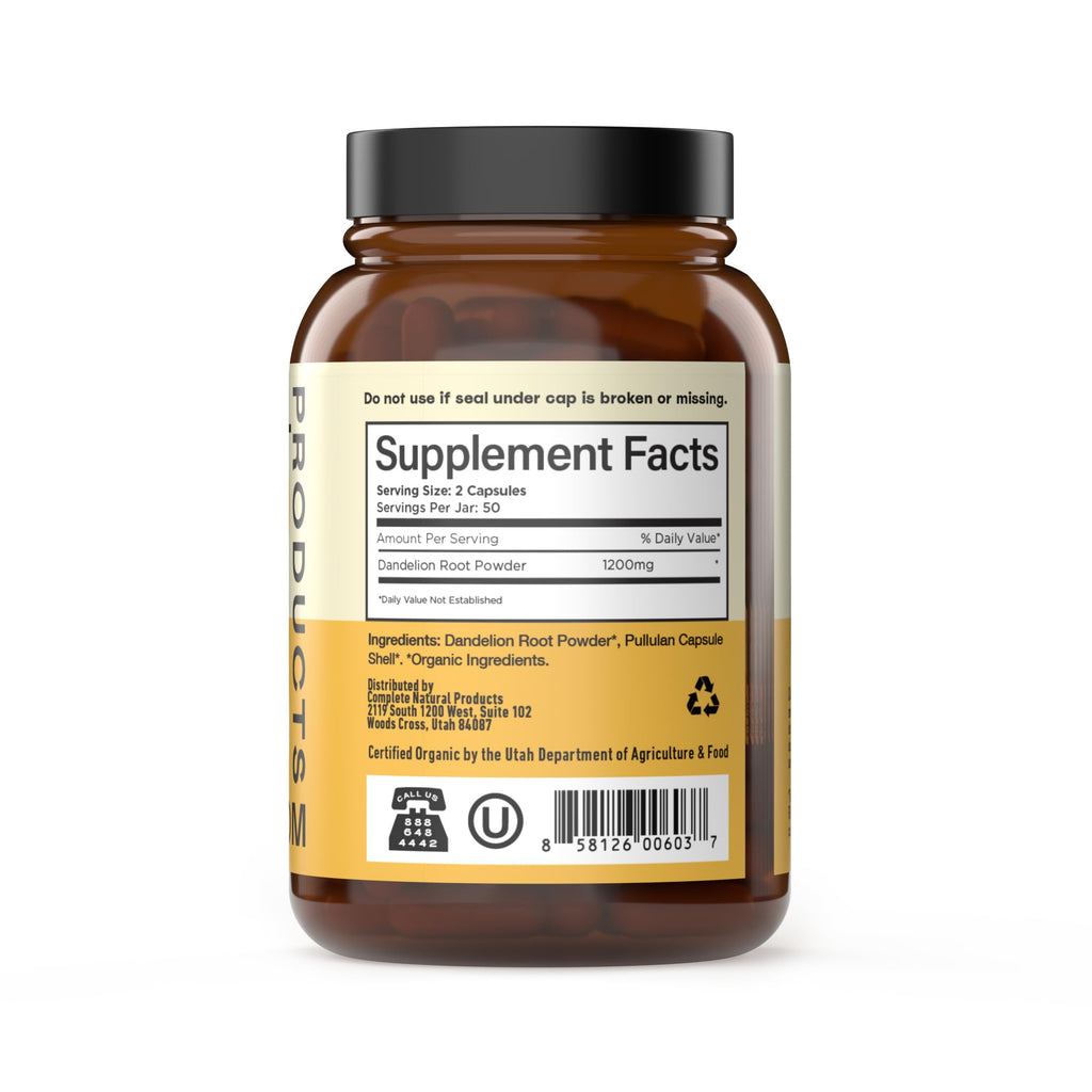 CNP | Dandelion Root Capsules 600mg - Liver Detox, Digestive Cleanse Aid