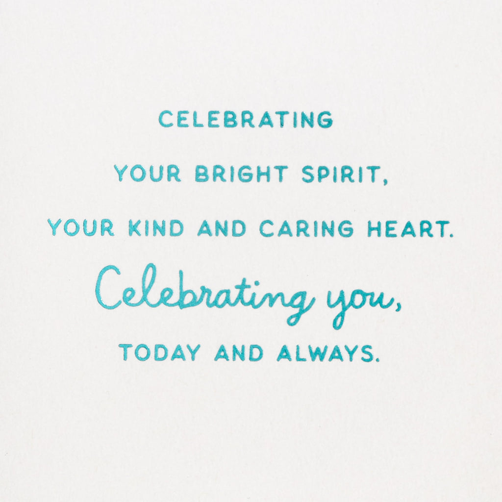 Hallmark Birthday Card (Celebrating You, Today and Always)