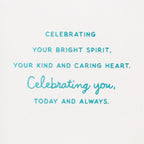 Hallmark Birthday Card (Celebrating You, Today and Always)